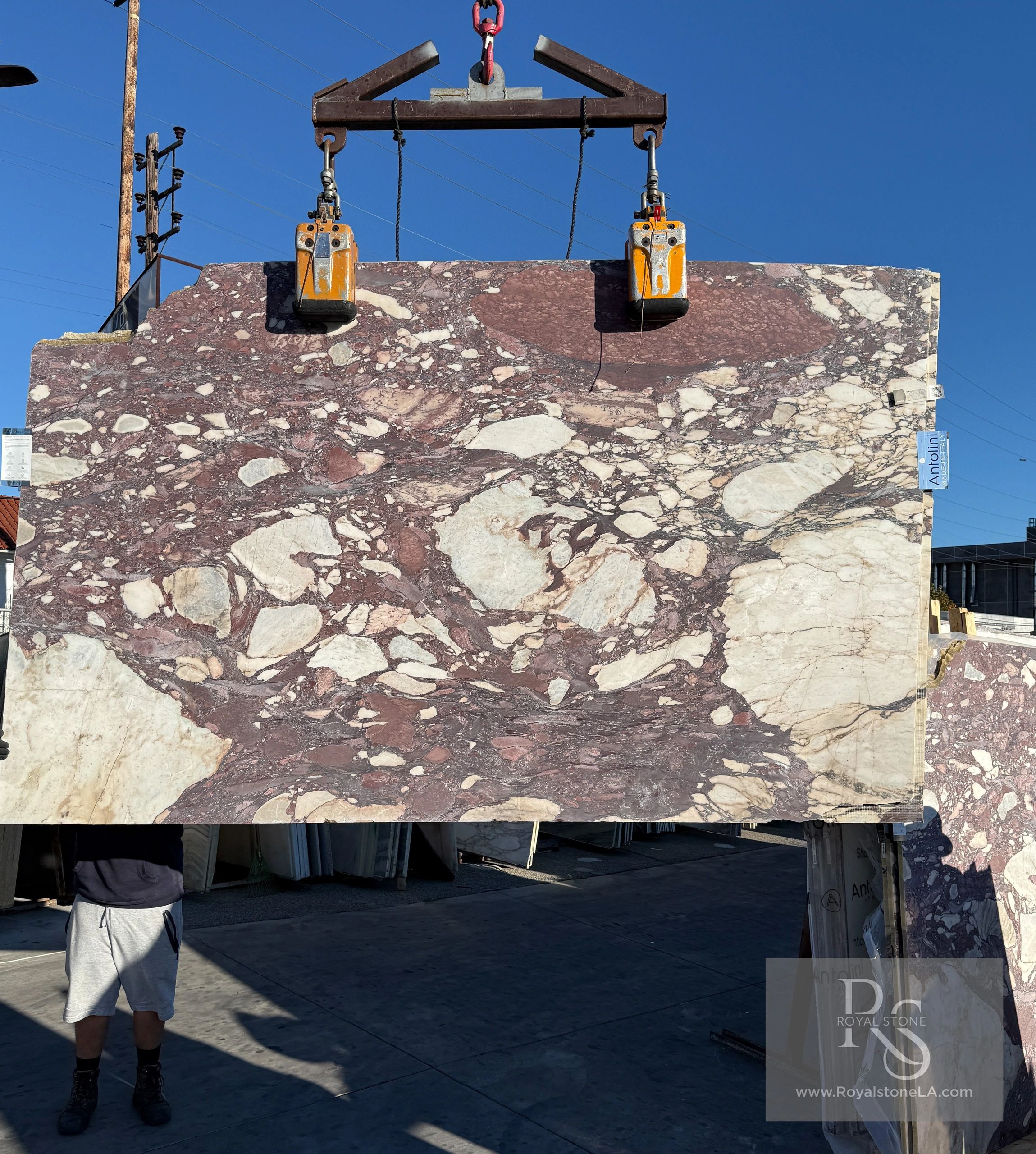 2cm Antolini Calacatta Viola Brecciato Wow Marble Slab EE169 Honed Finish 73x117