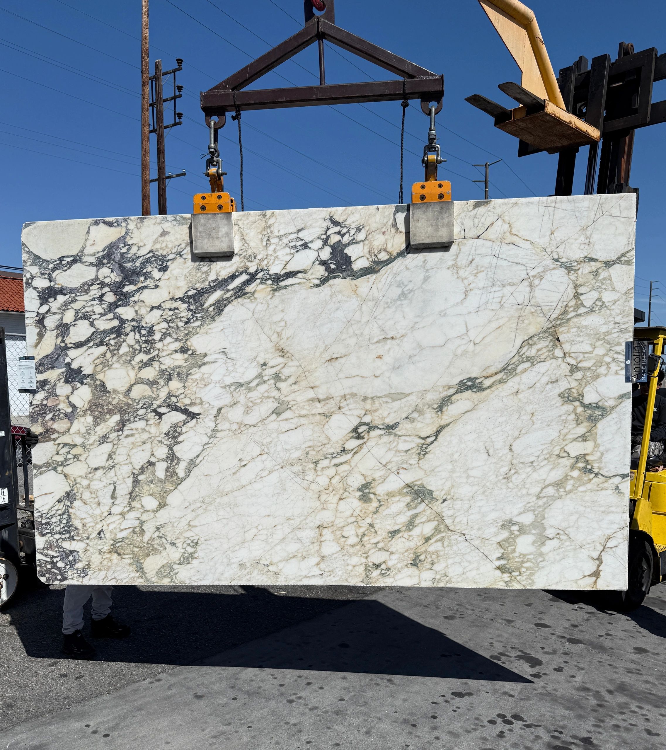 Antolini Calacatta Viola Monet Extra EC117 Honed Finish Marble Slab 76x123