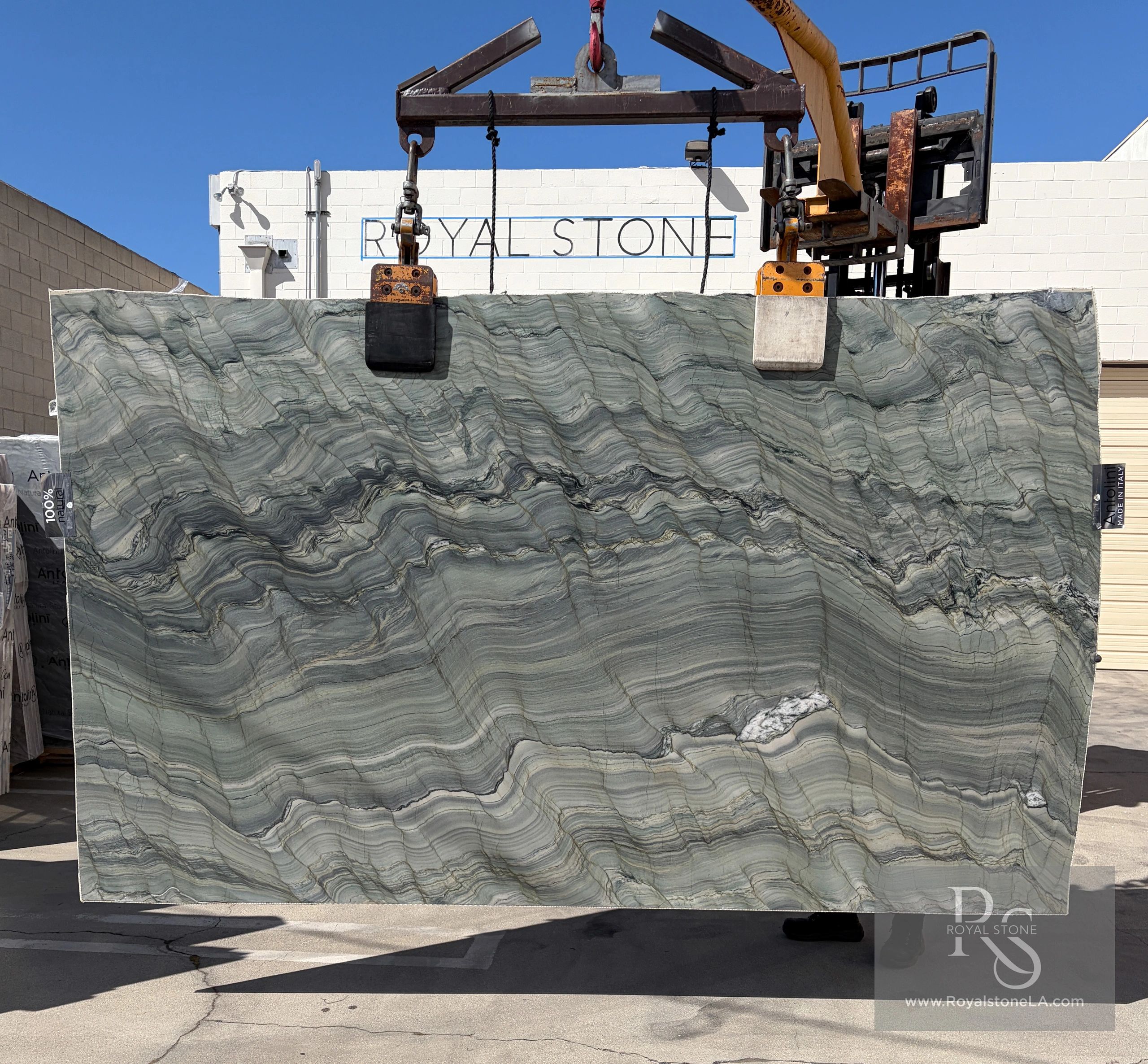 2cm Antolini Fusion Green Wow ED963 Explosion Quartzite Honed Finish 76" x 127"
