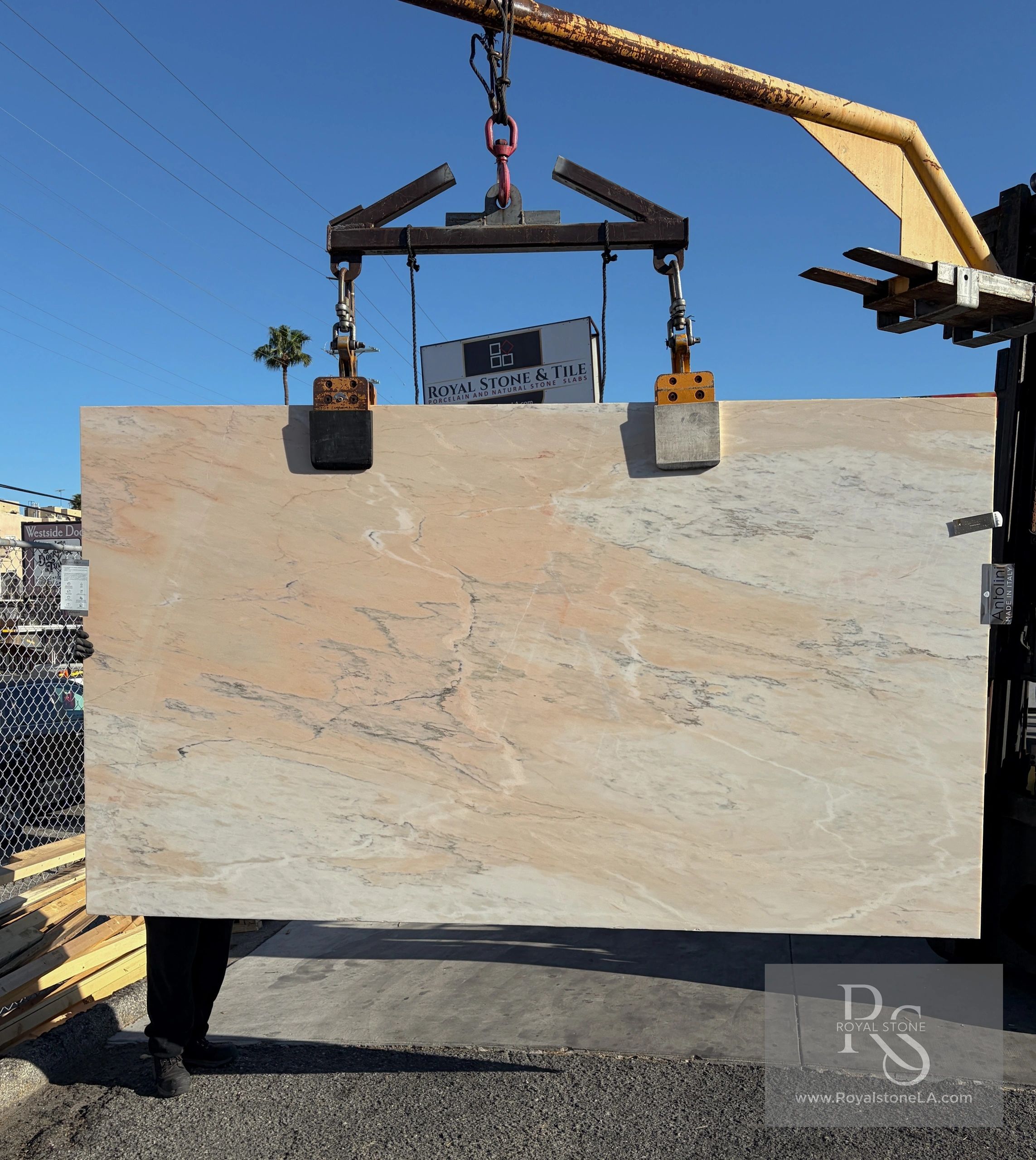 2cm Antolini Rosa Aurora Portogallo Classic YG695 Honed Marble Slab 71" x 123" 