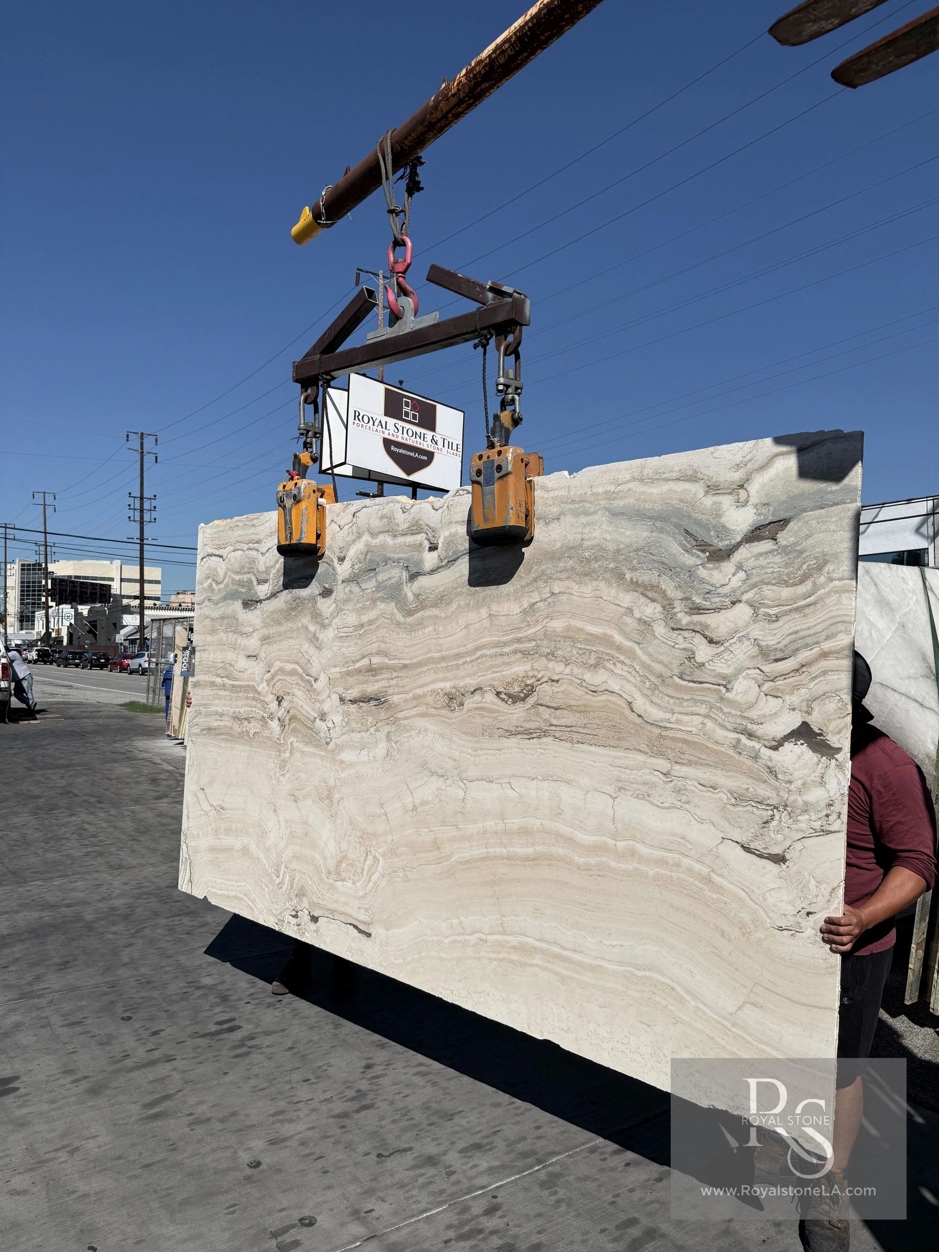 2cm Antolini Silverwind Travertine Slab Honed Finish 71x121