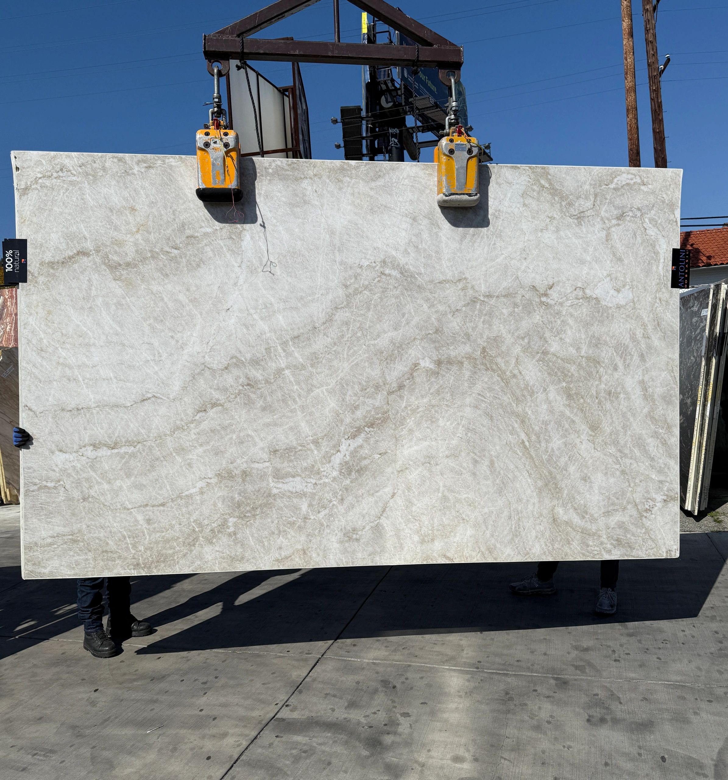 2cm Antolini Taj Mahal A0441 Premium Leathered Finish Natual Quartzite Slab 77x126