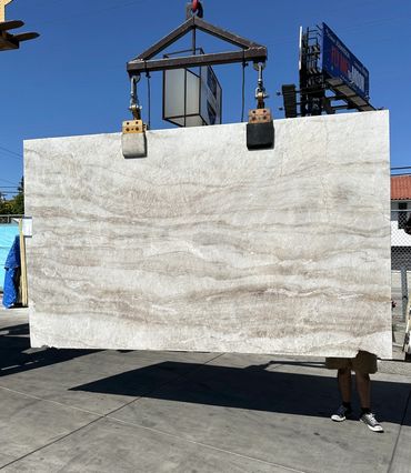 2cm Antolini Taj Mahal Premium Naica Leathered Finish 77 x 127 Royal Stone Slab Yard Los Angeles 