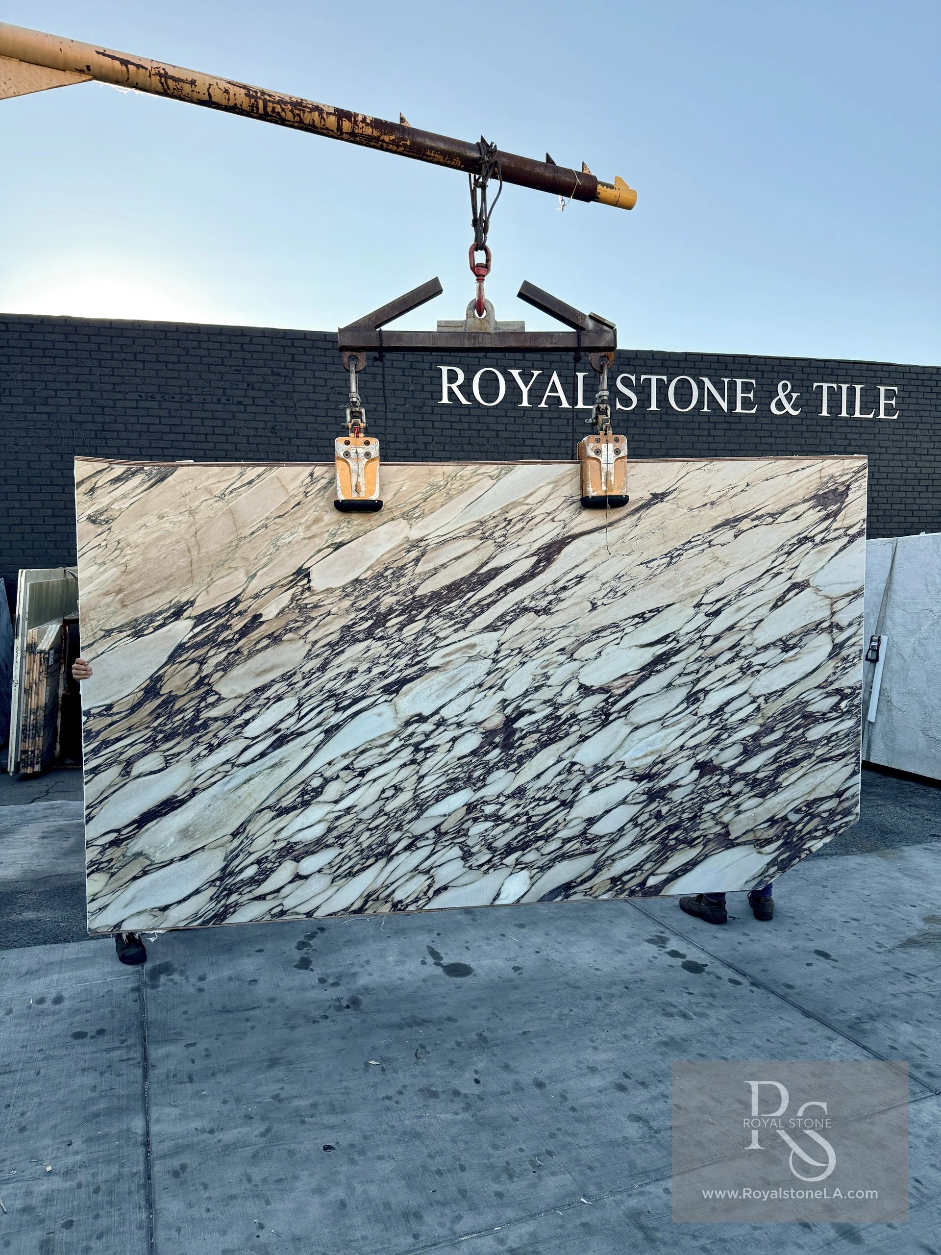 2cm Calacatta Viola Extra Marble Honed finish MAN4505  79" x 137" 