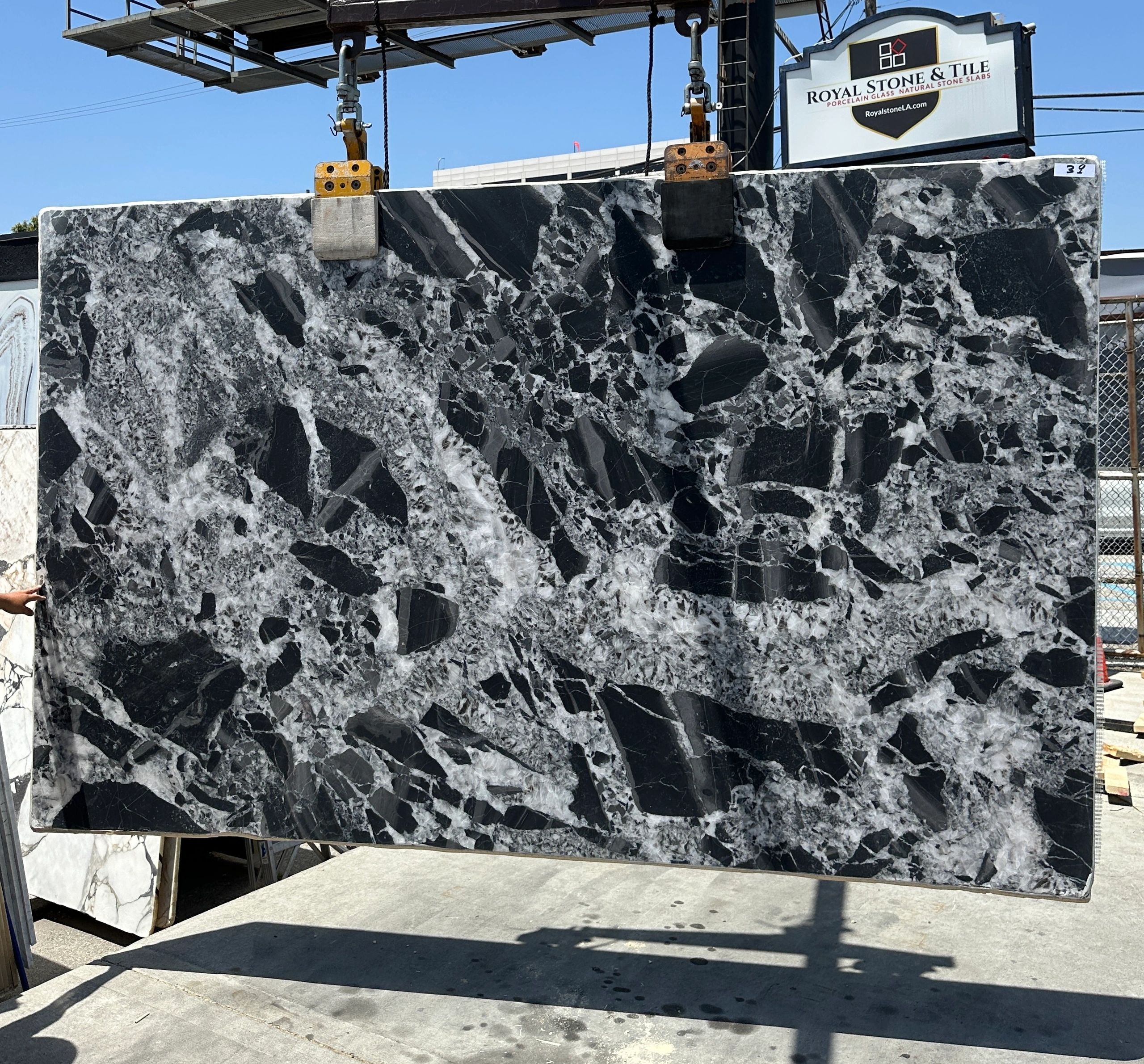 Cristallo Nero Quartzite Slab Crystallo Black Honed Natural Stone 80x128