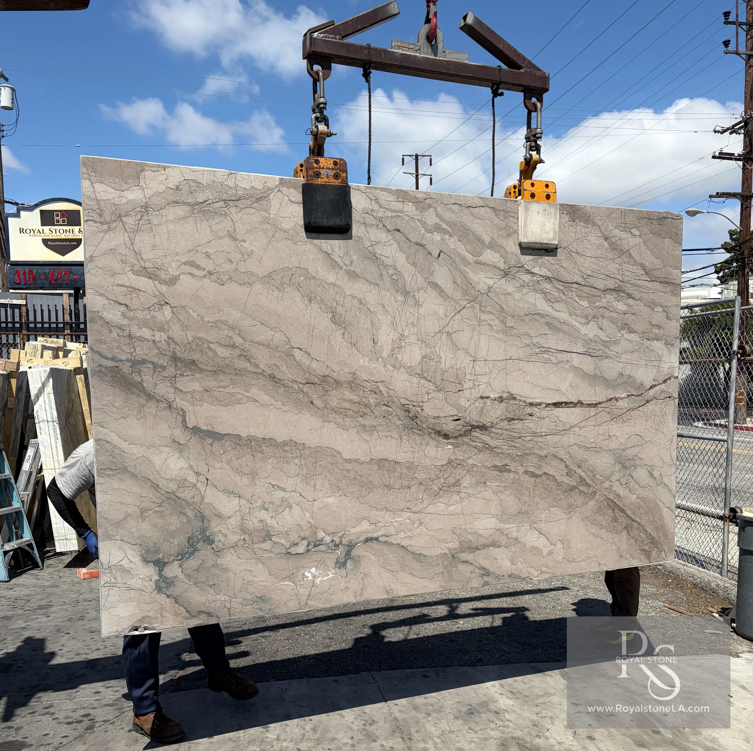 2cm Dolce Vita Taupe Marble Slab Honed 73" x 119"