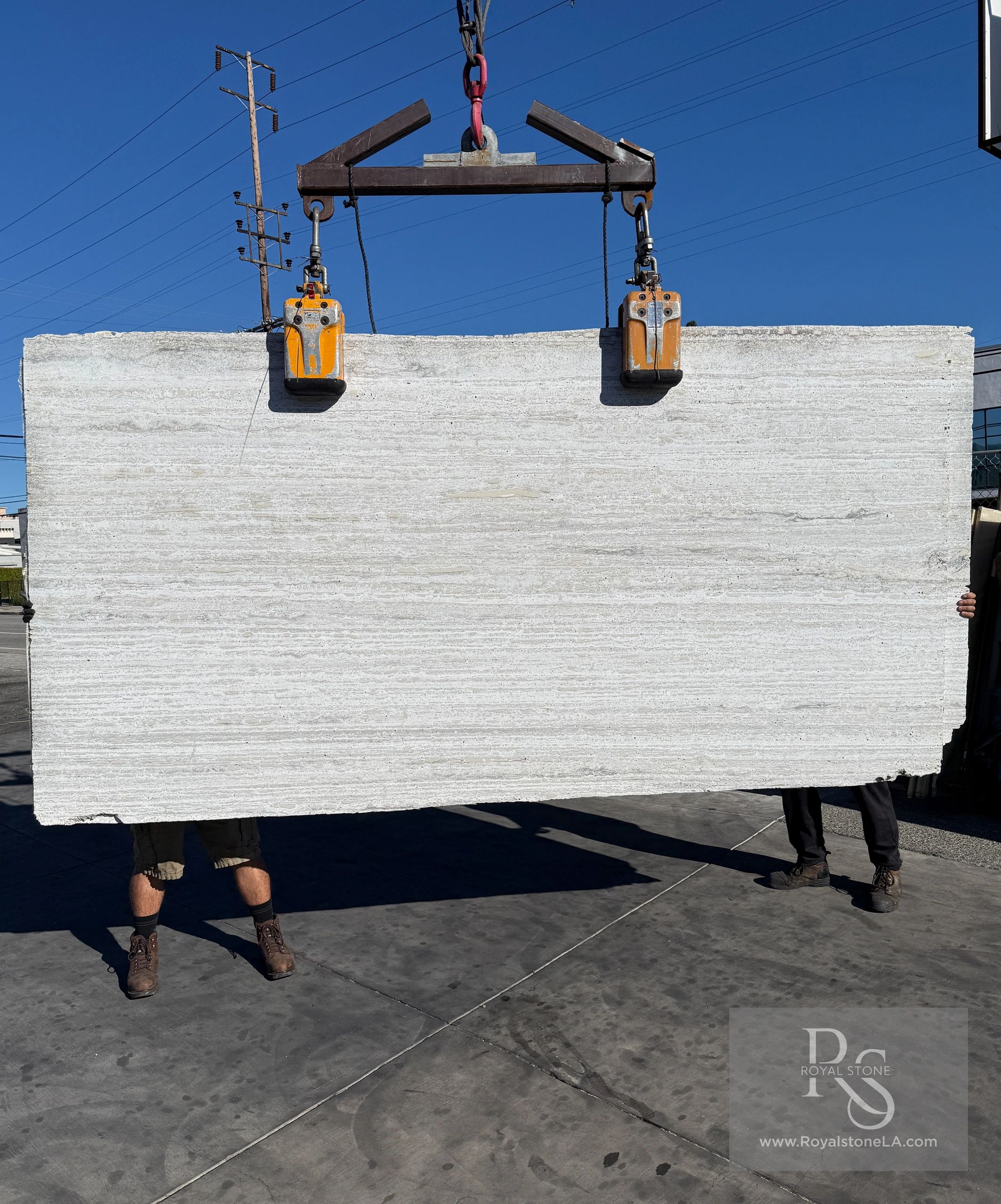 2cm Sandblasted Cemento Finish Filled Travertine Vein Cut Textured 65x127