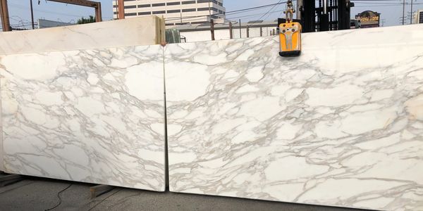 3/4" Paolo Super Calacatta Borghini Premium Polished Marble Slabs from Italy 108" x 65" 