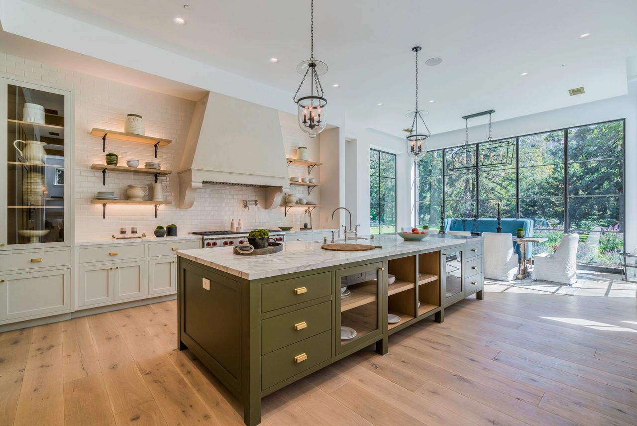 Calacatta Marble Kitchen Countertops With White Subway Tile