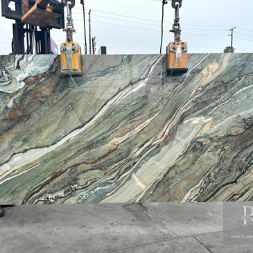 Royal Stone Porcelain Slab Dealer Los Angeles Majestic Green Porcelain Slab Polished 63x126