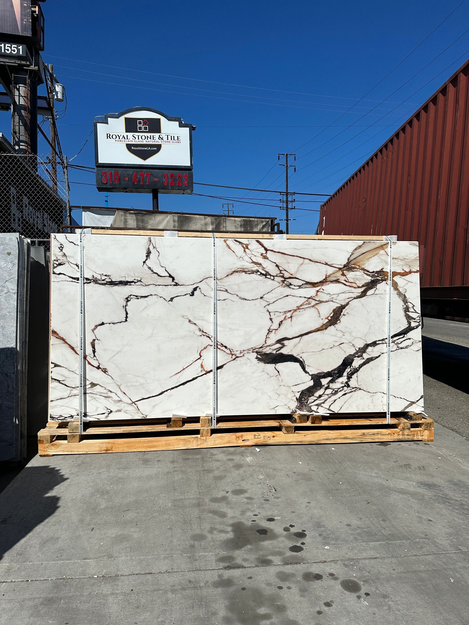 .2 cm Porcelanosa Paonazzo Biondo Porcelain Slab Polished slab yard in los angels royal stone