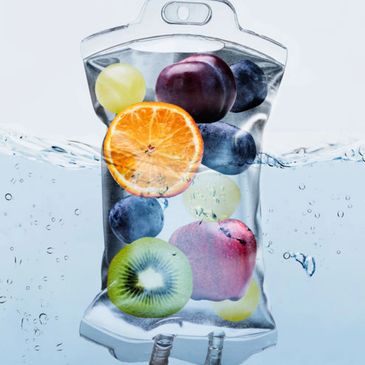 IV infusion therapy to increase hydration and nutrients.
