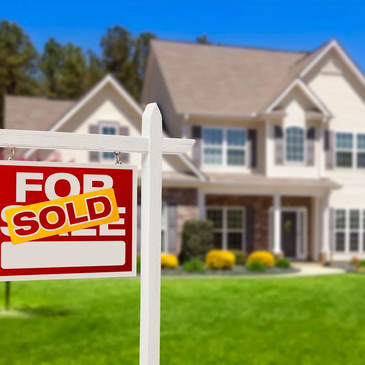 House with Sold sign