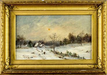 George Frank Higgins (MA,1850-1885)
 "Winter Country Landscape"

