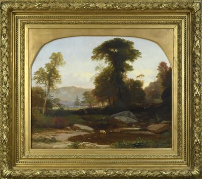White Mountain School Of Art
Samuel Lancaster Gerry 
“Artist’s Brook, North Conway” 1858
