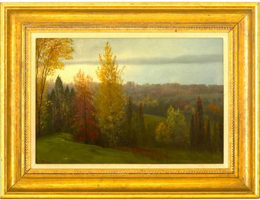 Albert Bierstadt (1830-1902)
"View Along The Hudson River"
