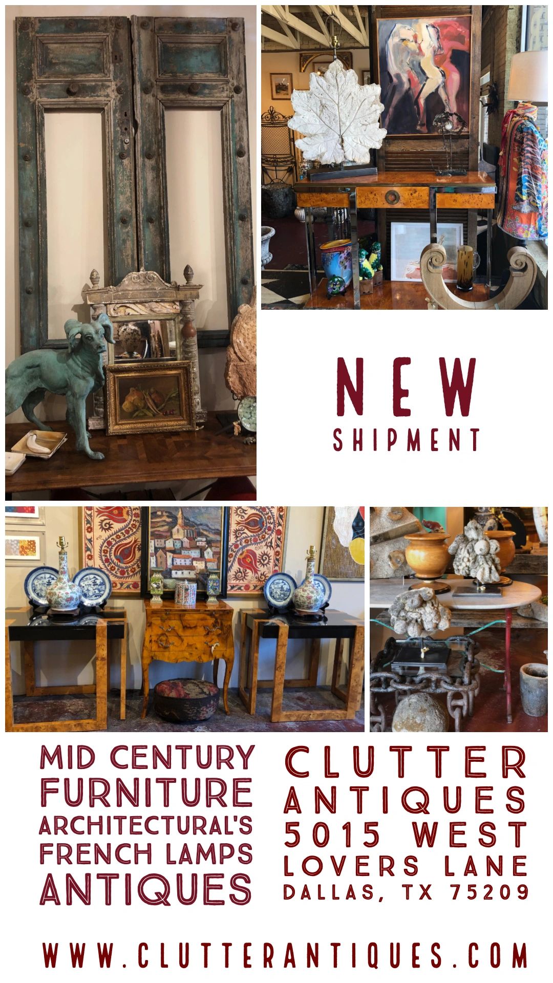Clutter Antiques Has A New Shipment Of Antiques And More
