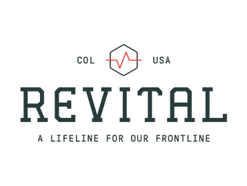 Logo of Revital, a lifestyle brand for professionals.