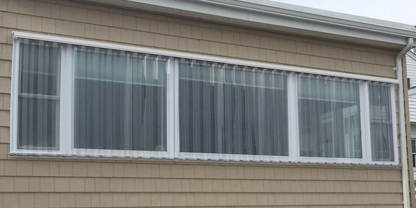 Clear lexan hurricane storm panels