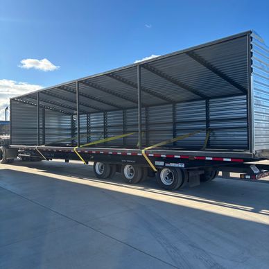 Open face sheds and calf shelters available from E&M Steel Products