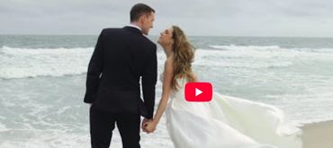 Kelly and Franky's beach wedding at the Park Pavillion on a super windy October afternoon. 