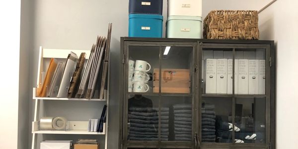 Organized and tidied up tech merchandise