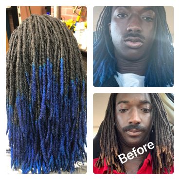 Dreadlocks Colored dreadlocks Dreadlock retwist