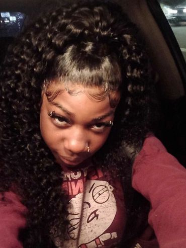 Frontal Sew In with Deep Wave Bundles from Flamez Bundles and Wigs