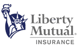 Liberty Mutual Insurance logo with the Statue of Liberty illustration.