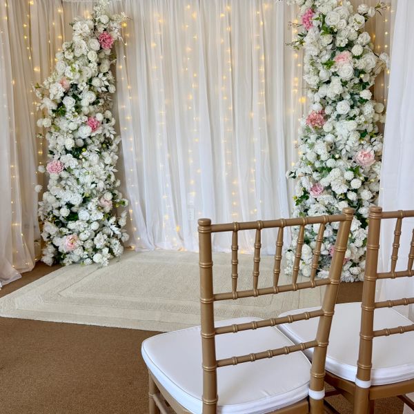 Intimate wedding ceremony at Michigan Wedding Studio in Farmington Hills, Michigan