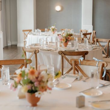 Reception centerpiece florals