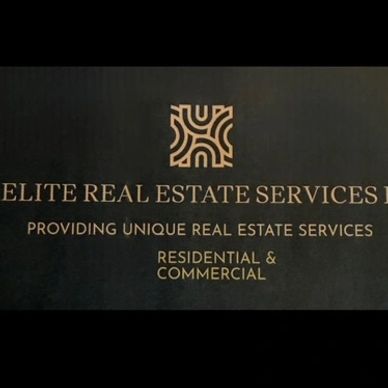 Logo and text for Elite Real Estate Services, specializing in residential and commercial properties.
