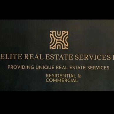 Logo and text for Elite Real Estate Services, specializing in residential and commercial properties.
