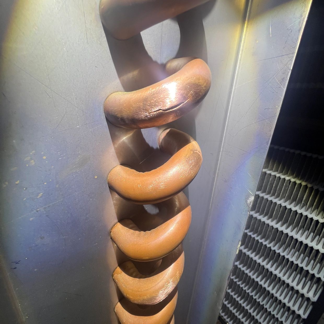 Busted coil from freezing 