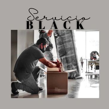 Protección de Muebles con colchoneta anti-impacto y plástico, empaque en cajas de varios tamaños
