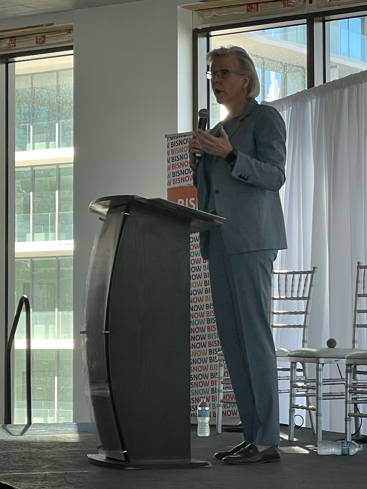 Jane Castor during her Keynote speech at the Bisnow Tampa State of Market Convention.