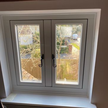 Inside view of Casement Window - Nice handles