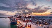 vessel berthing at port