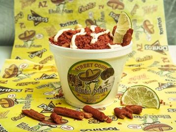 glendale best hot cheetos elote in a cup