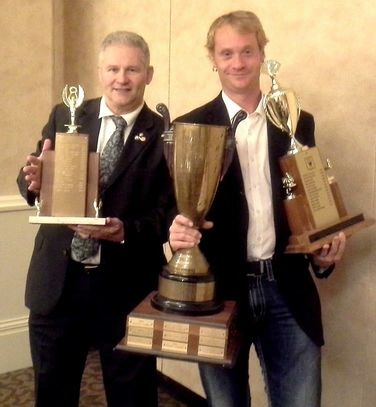 Kristian Charles and his awards that he won during a magic competition