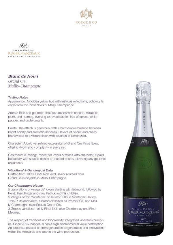 Champagne Roger Manceaux Blanc de Noir