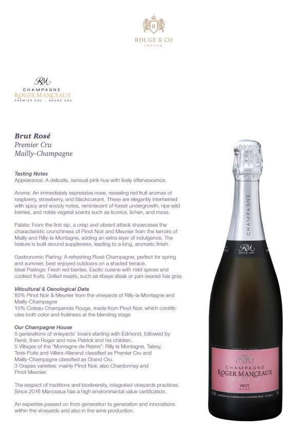 Champagne Roger Manceaux Rose Brut