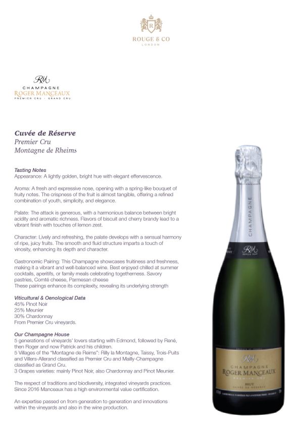 Champagne Roger Manceaux Cuvee de Reserve
