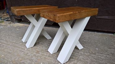 Small bespoke stools. 