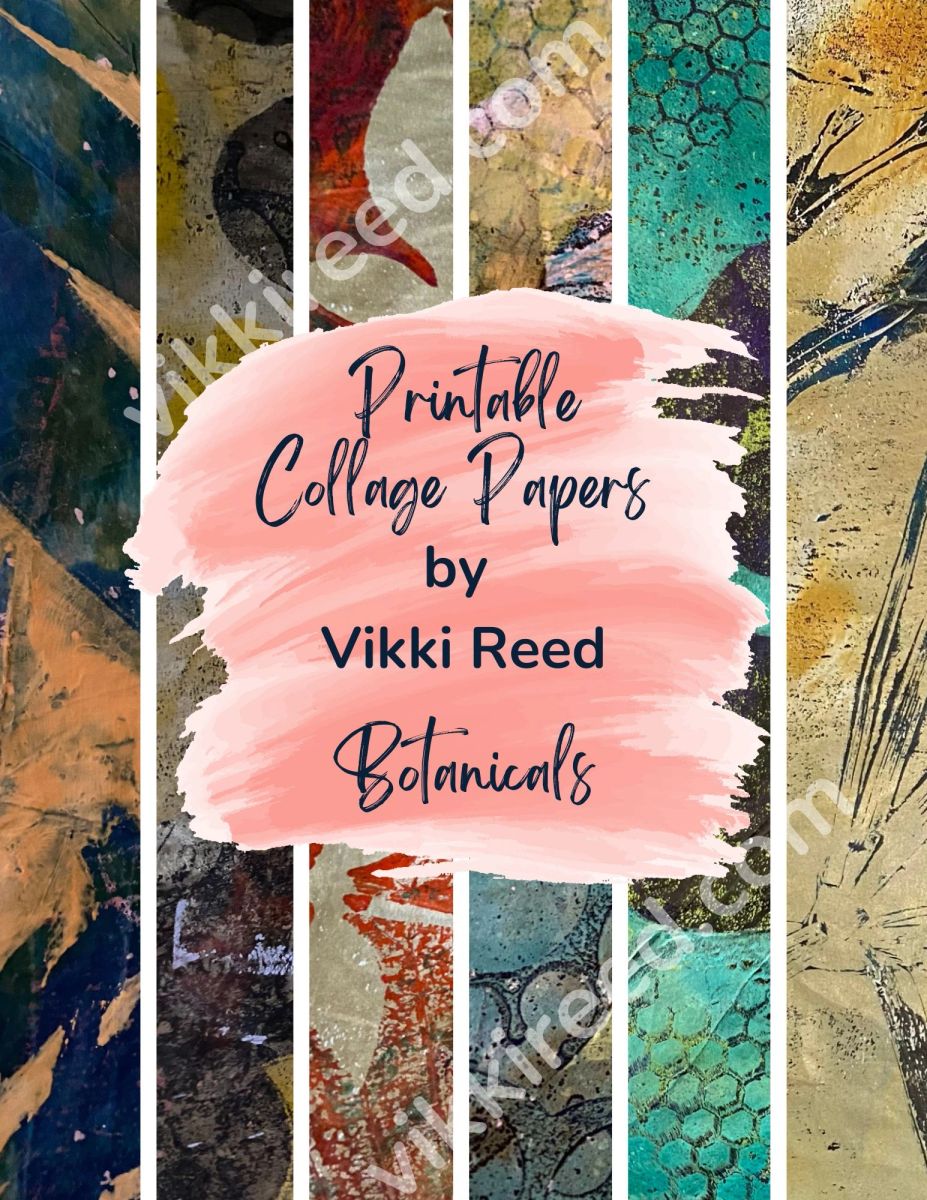 Printable Collage Papers - Botanicals