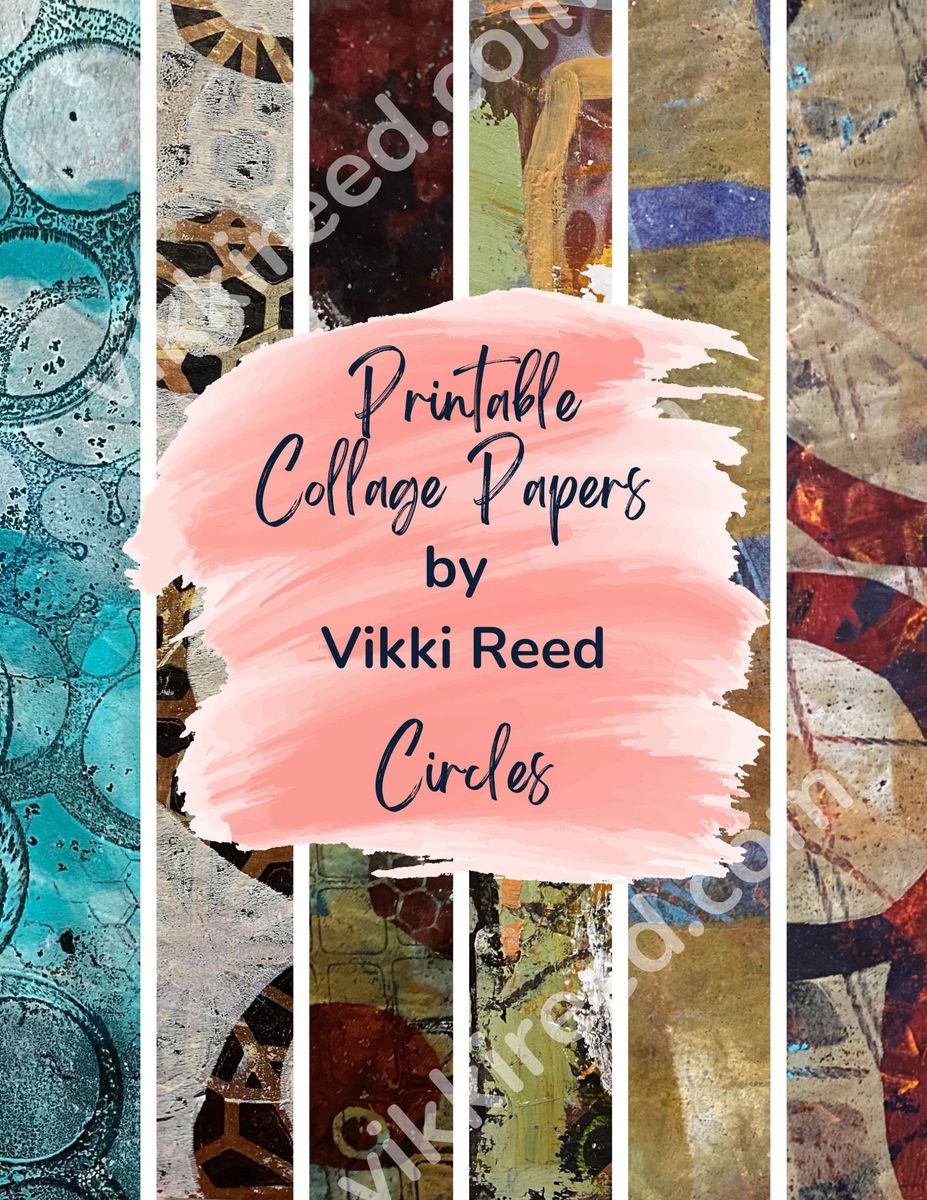 Printable Collage Papers - Circles