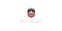 Logo of Abu Dhabi City Municipality with Arabic and English text.