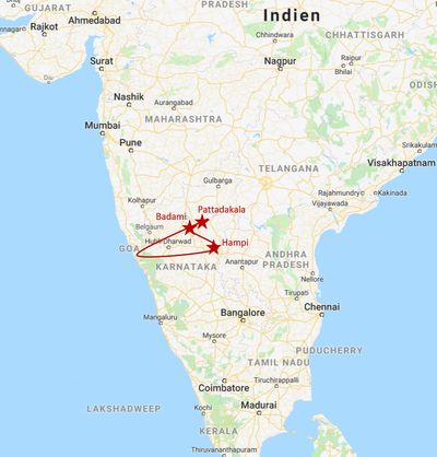 Goa- Badami & Pattadakala- Hampi- Goa (6 Nights, 7 Days)