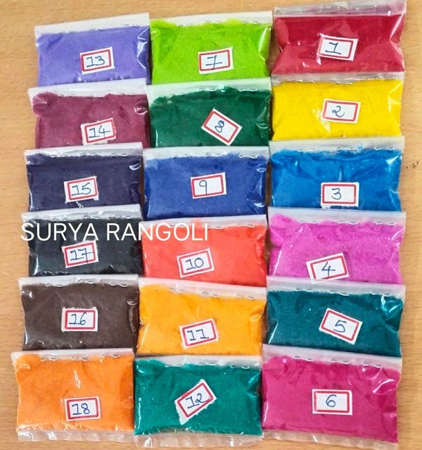 Rangoli Colours and Colour rangoli Buy for Festivals Premium Rangoli Colour