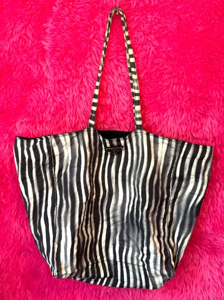 Vintage Large PRADA Zebra Tote Purse
